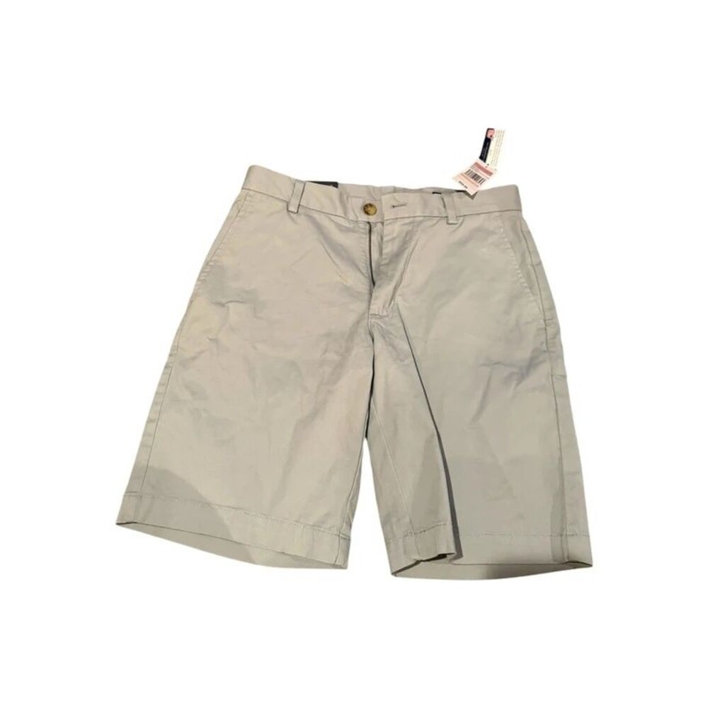 NWT Vineyard Vines Mens 9 Inch Stretch Breaker Short Barracuda Light Gray 28
